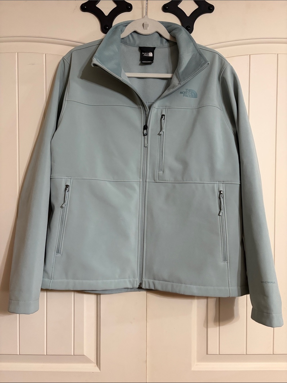 The North Face Pale Blue Softshell Jacket